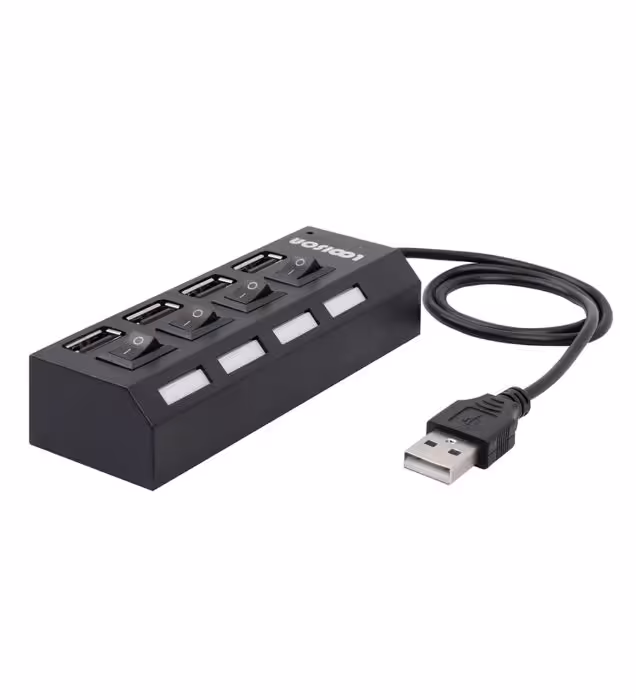 هاب 4 پورت USB 2.0 لویی سان مدل HI-SPEED