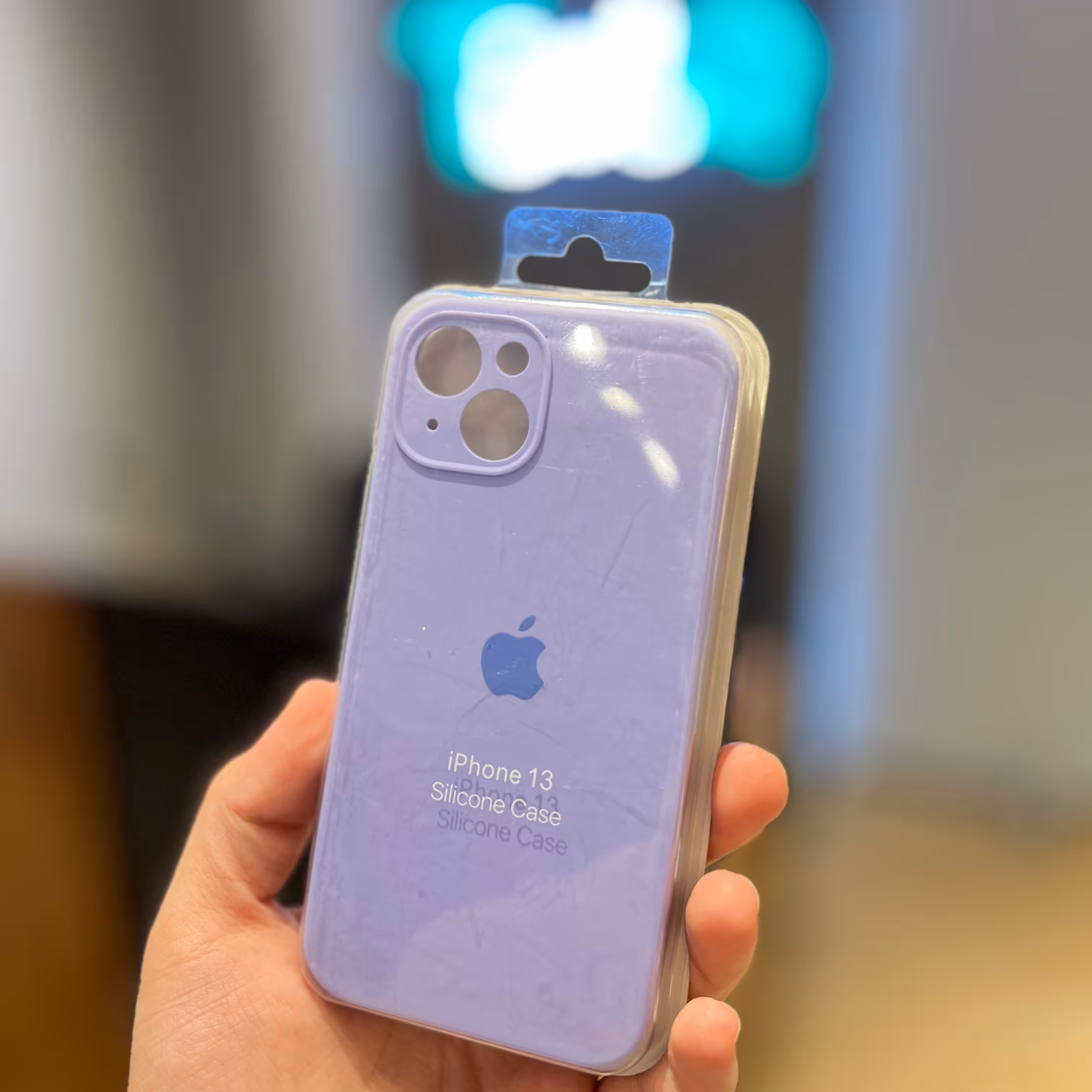 قاب آیفون 13 سیلیکونی اصلی بنفش