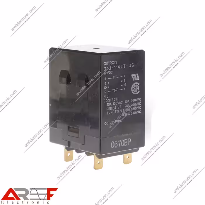 رله امرن G4J-1142T-US دارای ولتاژ 12 ولت و 4 پین - فروشگاه عارف الکترونیک
