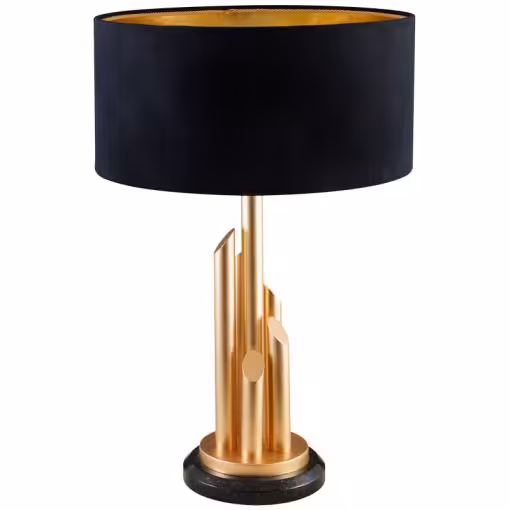 آباژور فلزی رومیزی لوتوس مدل VIVIANA کد FL-80804 رنگ STGL و GRAY/WHITE