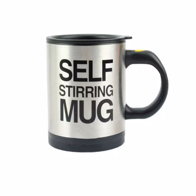 ماگ هم زن دار 
 مدل Self Strirring MUG کد YD-001 رنگ سبز و زرد 