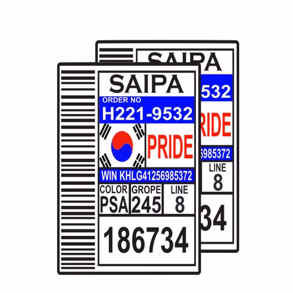 برچسب بدنه خودرو طرح لچکی کد85 بسته دو عددی مناسب برای  پراید