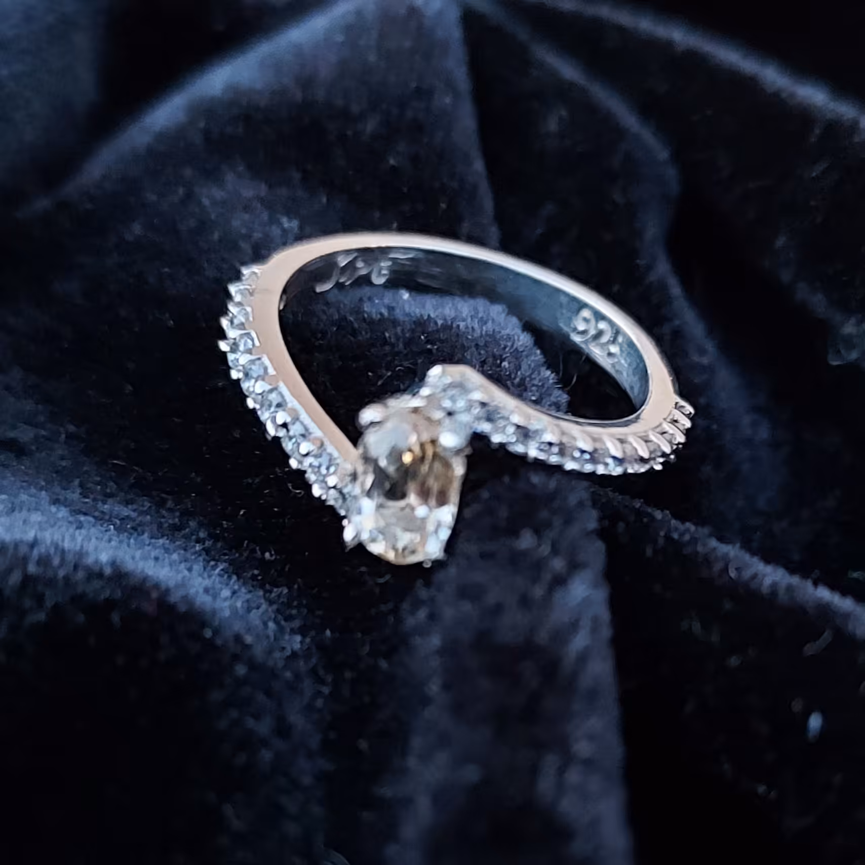 انگشتر نقره زنانه سیترین اصل آقابزرگ 