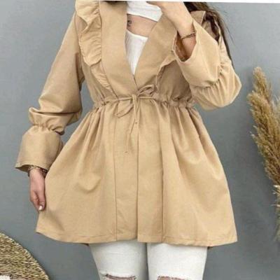 مانتوجلوبازفری سایزابی وقهو ه ای