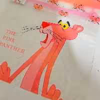 لوازم تحریر   لوازم تحریز فانتزی نوشت افزار جامدادی کاور a5ضد آب طرح پلنگ صورتی