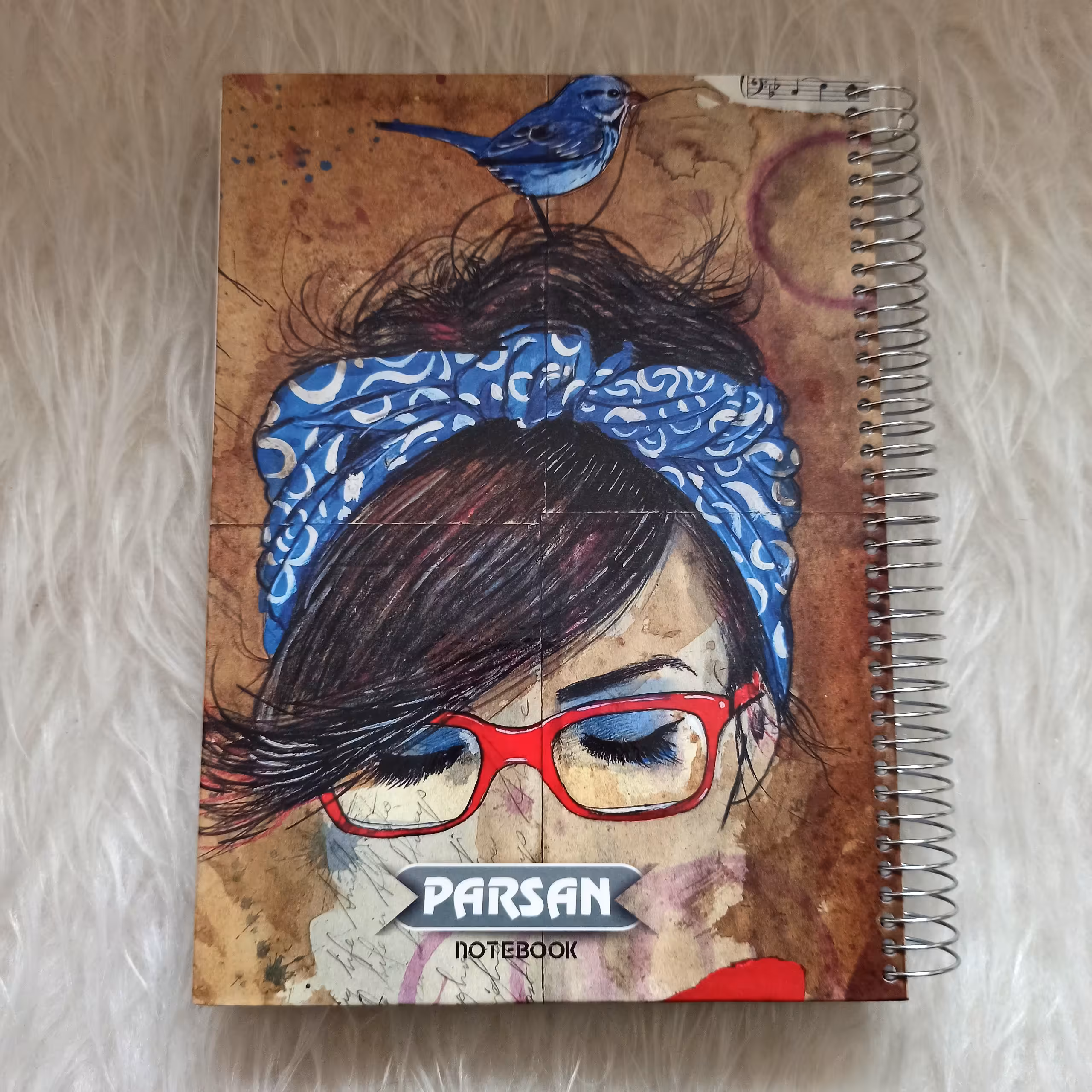 دفتر 200 برگ ،  کلاسیک، جلد سخت، سایز 24*17، کیفیت کاغذ عالی، طرح8