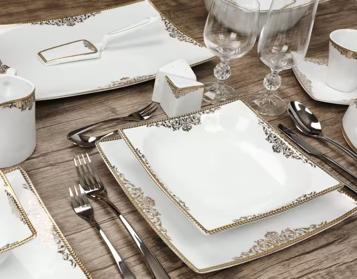 سرویس30 پارچه چینی پردیس قالب ونوس طرح مرسده  pardis mersede  کد 261