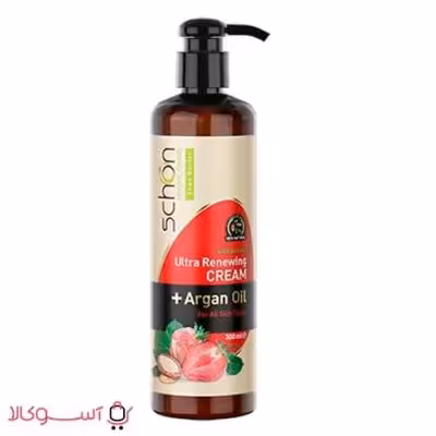 کرم مرطوب کننده شون حاوی عصاره آرگان و توت فرنگی حجم 300 میل