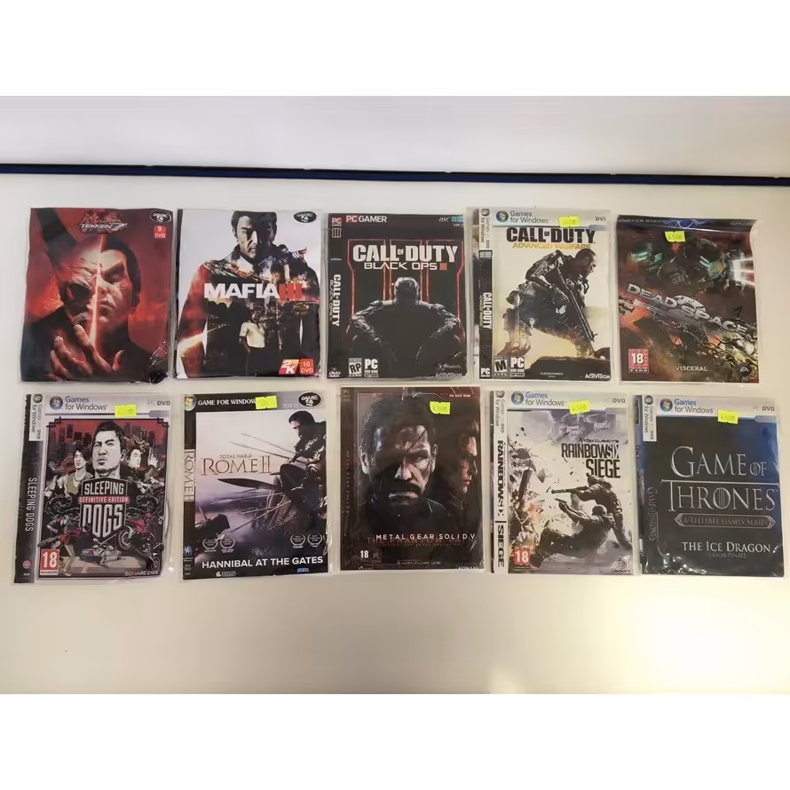 10 عدد  بازی کامپیوتر ( اکشن )  (قیمت عمده)