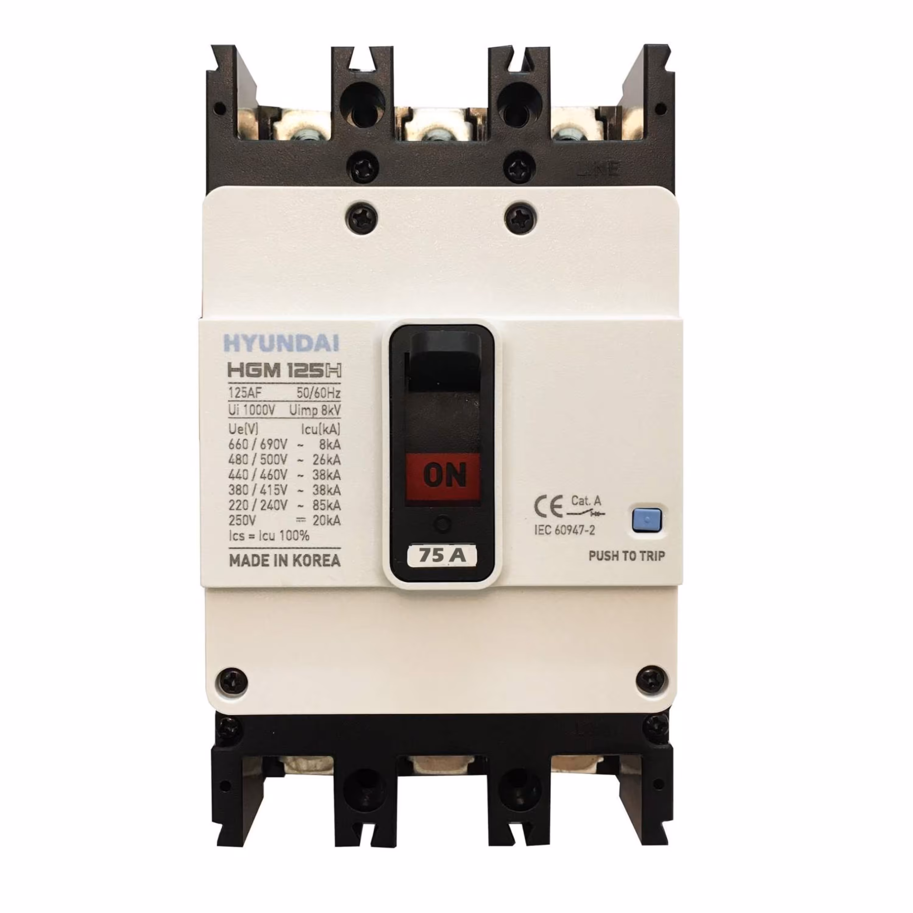 کلید اتوماتیک فیکس هیوندای 125  آمپر سه پل