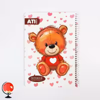 دفتر مشق 50 برگ سیمی طرح عروسک آتی