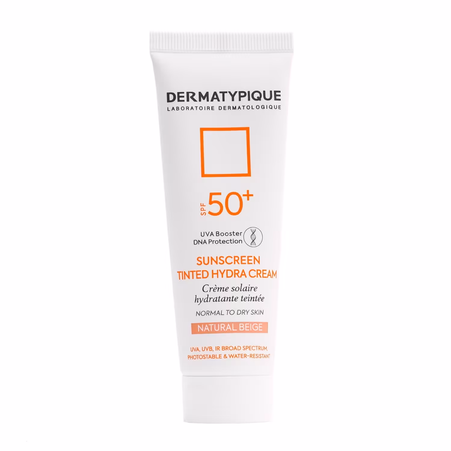 کرم ضد آفتاب رنگی هیدا درماتیپیک | پوست نرمال و خشک (بژ طبیعی) SPF50