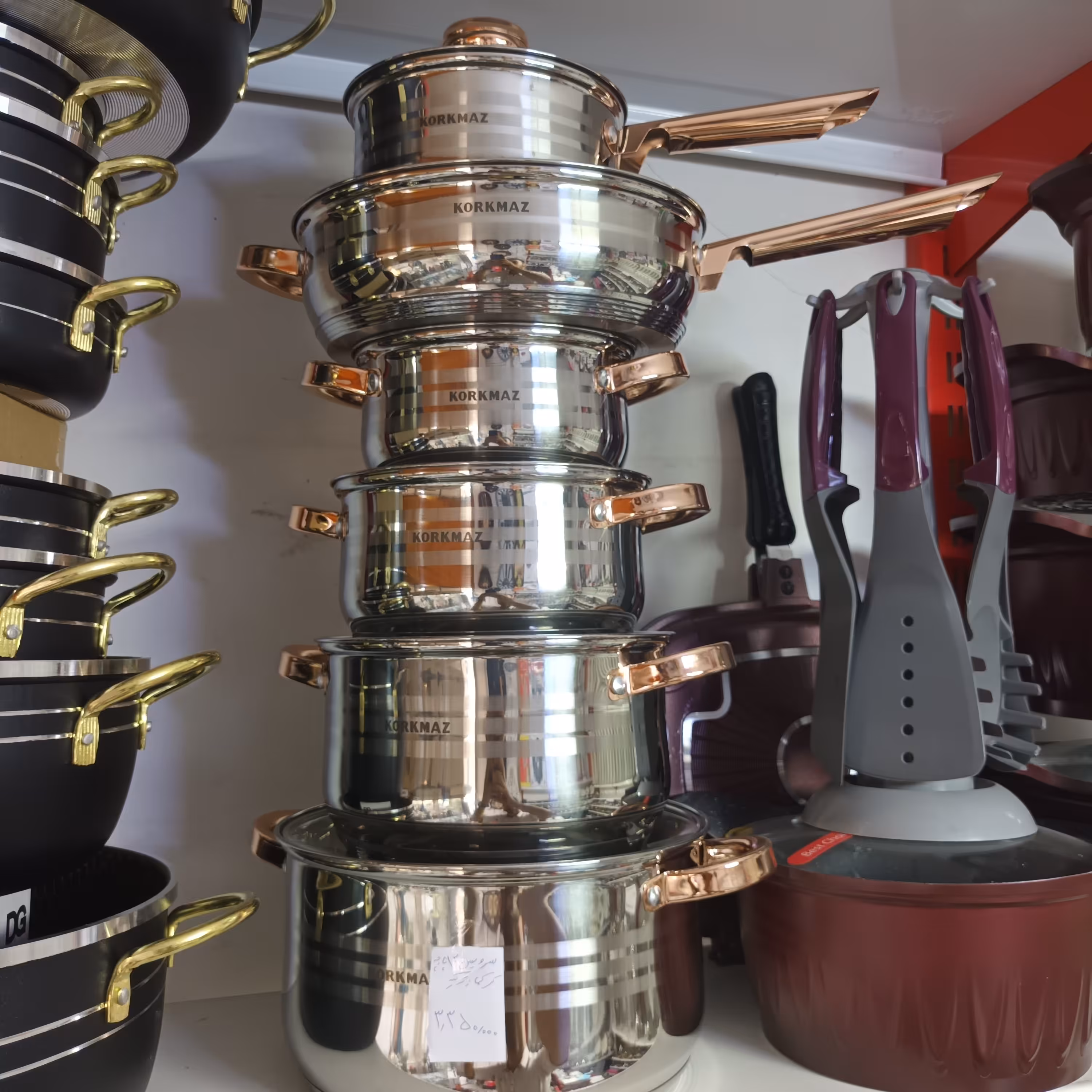 سرویس قابلمه استیل کرکماز