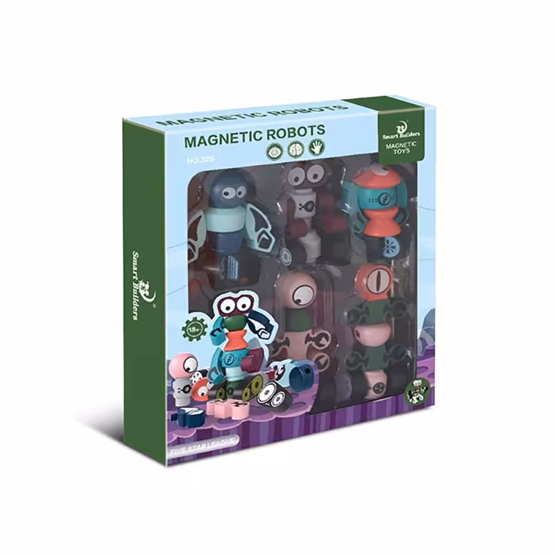 اسباب بازی مگنتی مدل ربات 5 عددی کد P/326/A