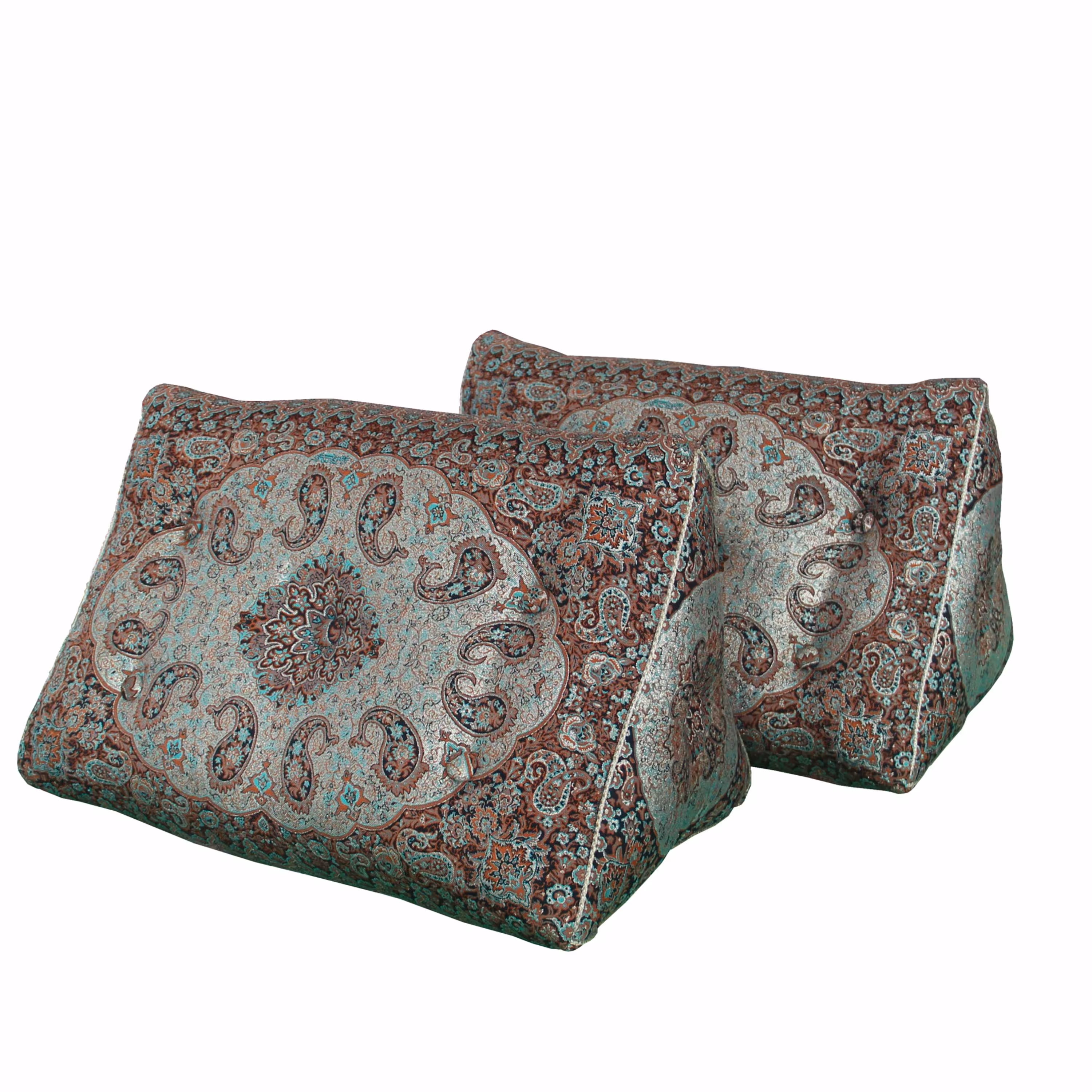 پشتی سه گوش ترمه مدل درباری