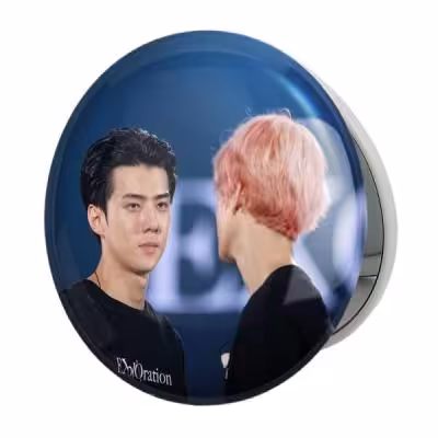 آینه جیبی خندالو طرح گروه اکسو EXO مدل تاشو کد 13564