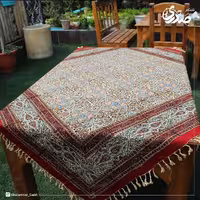 رومیزی قلمکار مربع برای میز چهارنفره 120