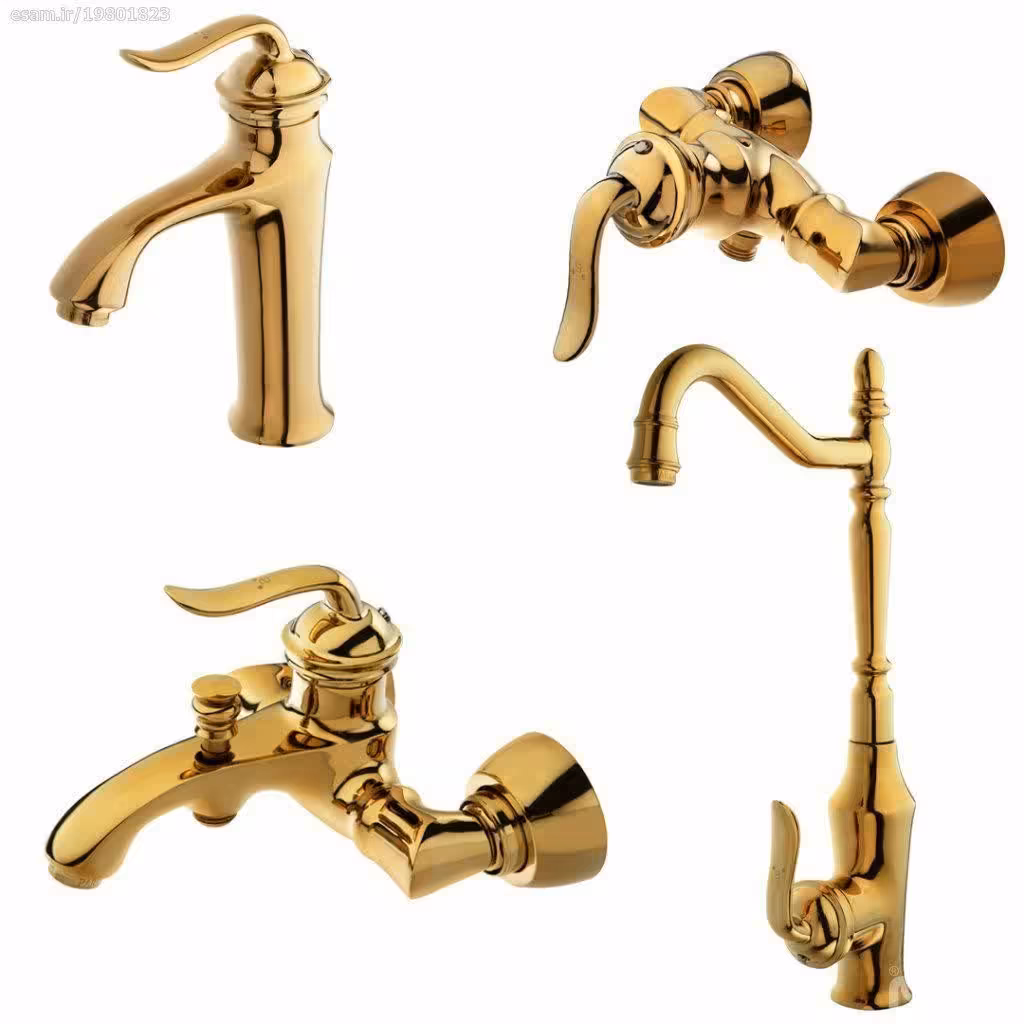 شیرالات کریستال طلایی