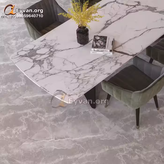 سرامیک براق سوپرپولیش کلکته قهوه ای کد 11363