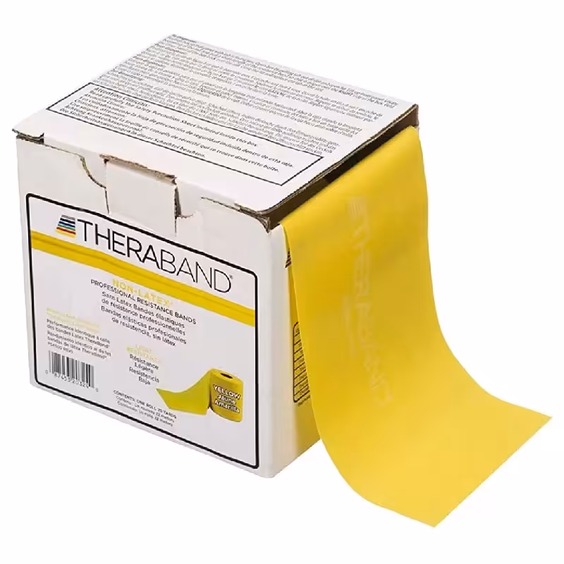 کش پیلاتس 45.5 متری تراباند (TheraBand) مدل NON-LATEX مقاومت LEVEL 1 کد R-230