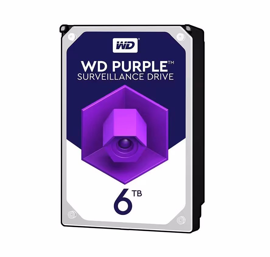 هارددیسک اینترنال وسترن دیجیتال مدل Purple WD60PURZ ظرفیت 6 ترابایت