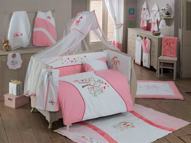 سرویس خواب 9تکه کودک sweet home pink  kidboo