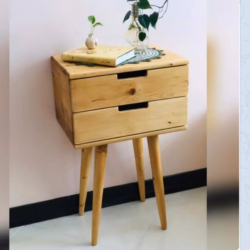 میز تلفن، پاتختی، عسلی، میز کنار مبل چوبی 70-35-40 