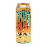 نوشیدنی انرژی زا طعم سیب و پرتقال کافئین دار 500 میل خاوتیک مانستر - monster