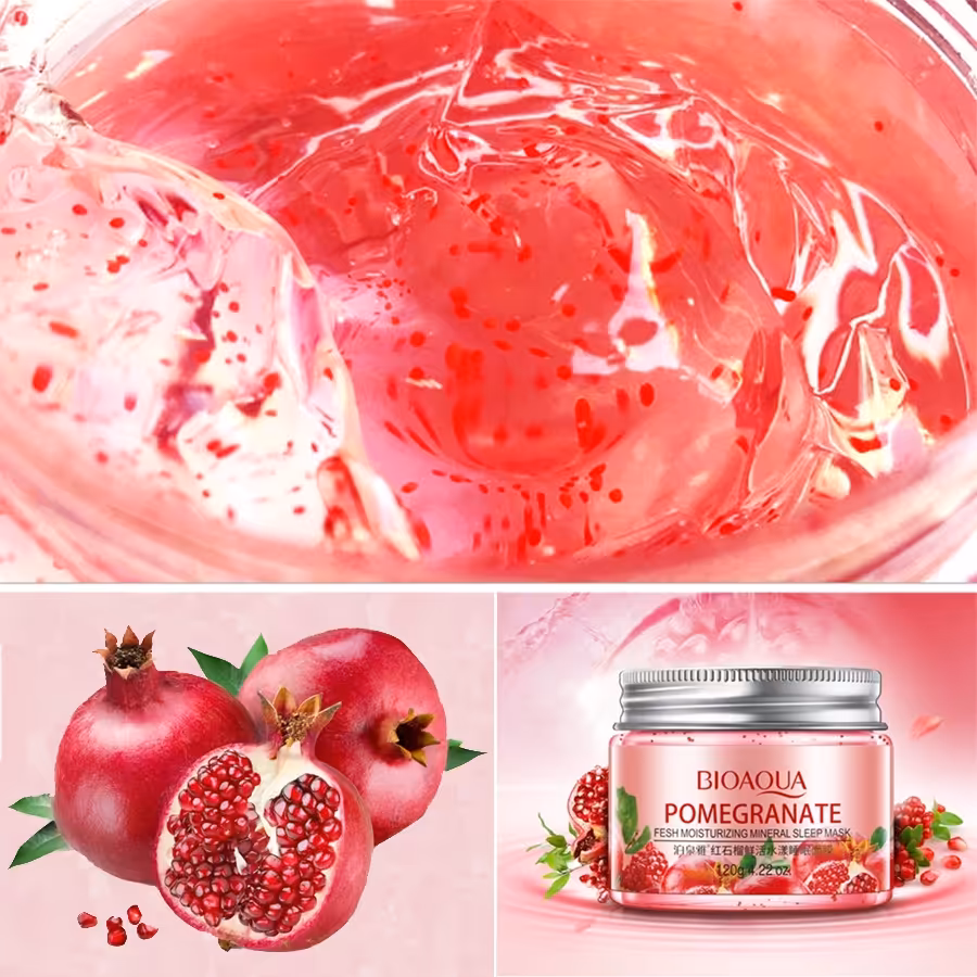 ماسک خواب شب عصاره انار بایوآکوا حجم 120گرم 