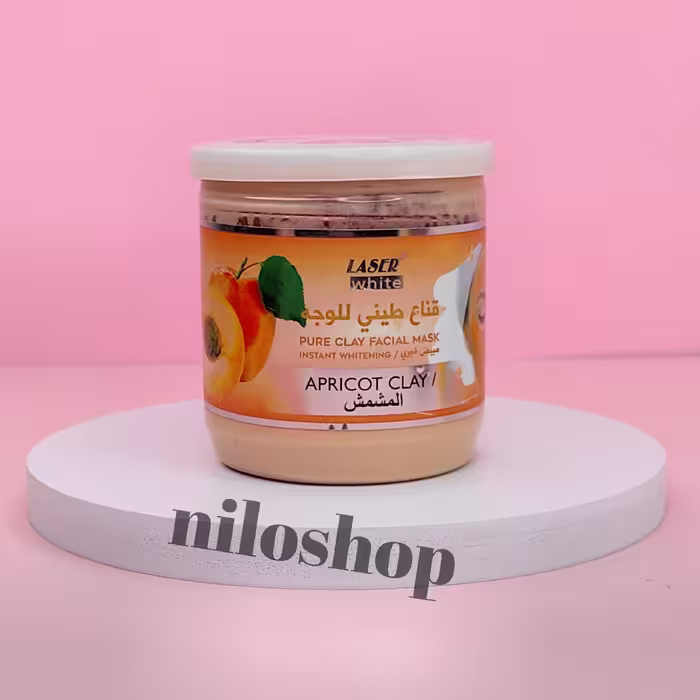 ماسک صورت گچی لیزر وایت  زرد آلو 400 گرم