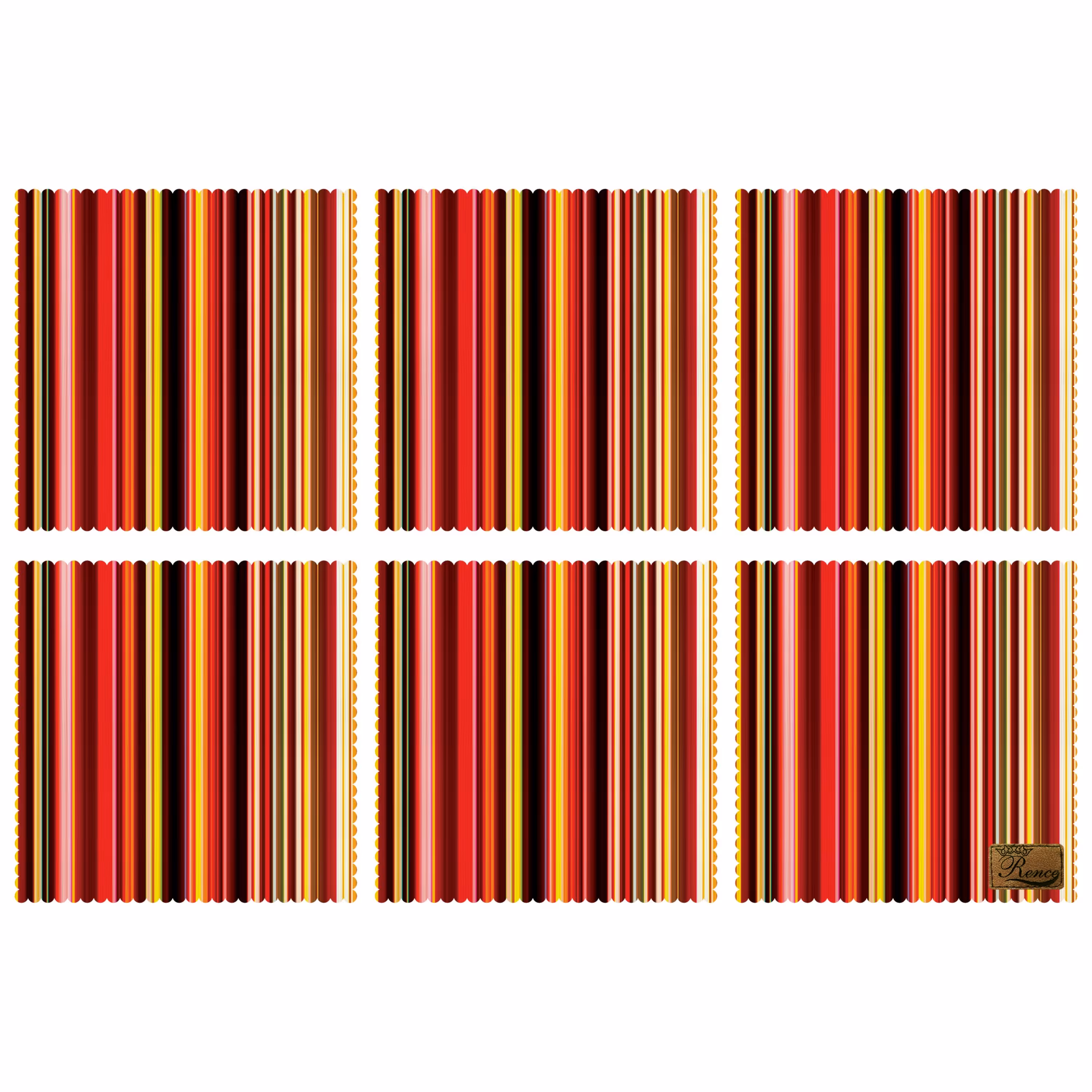 زیر بشقابی مربعی پارچه مخمل سایز 30 در 30 مدل U1-86 شرکت رنس