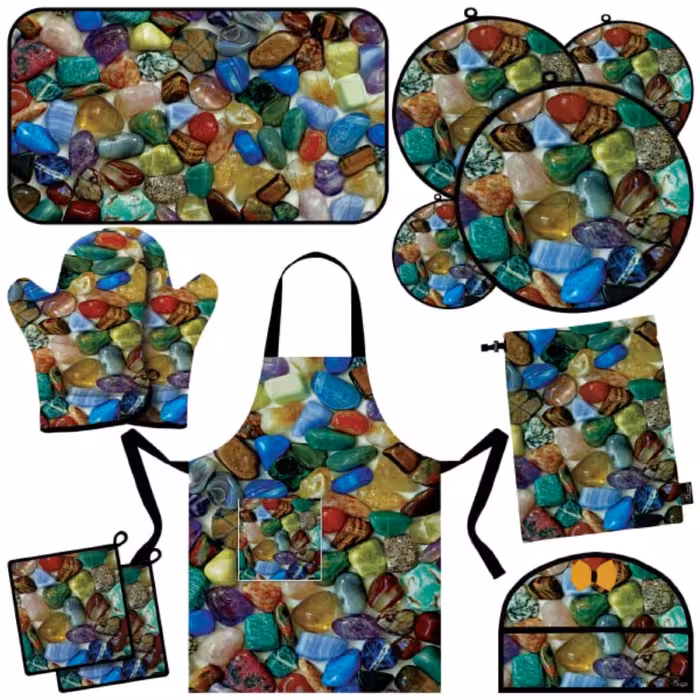 سرویس آشپزخانه 13 تکه کامل مخمل مخصوص جهیزیه مدل S1-1003 شرکت رنس