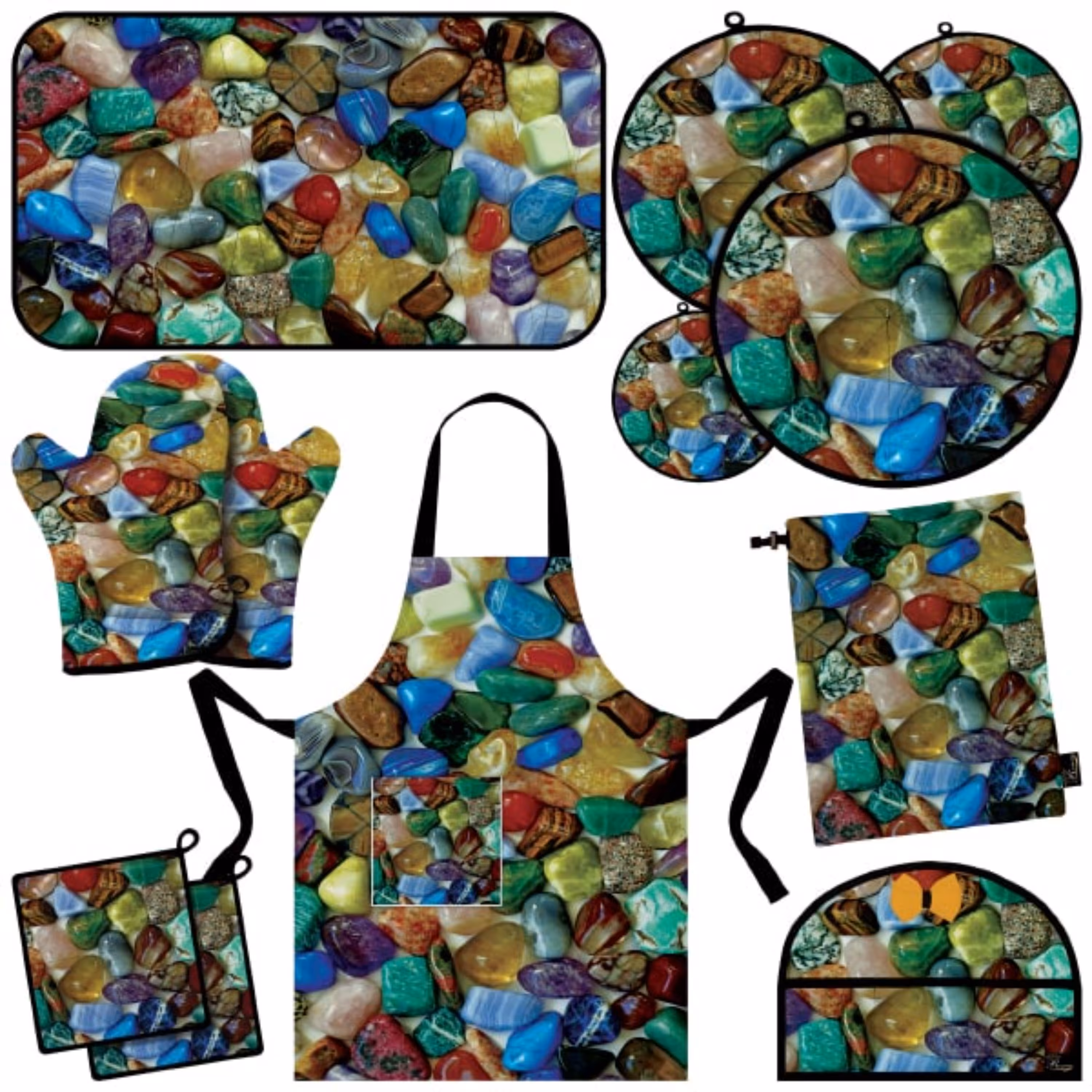 سرویس آشپزخانه 13 تکه کامل مخمل مخصوص جهیزیه مدل S1-1003 شرکت رنس