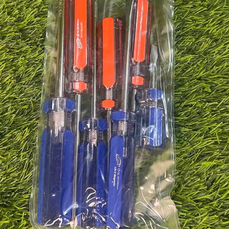 7عدد پیچ گوشتی شیشه ای باکیفیت دوسو چهارسو مشتی دارای 4سایز قیمت باورنکردنی