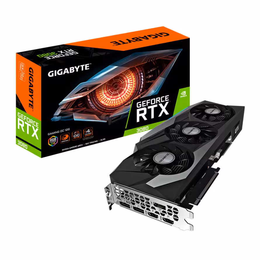 کارت گرافیک گیگابایت GeForce RTX 3080 GAMING OC 12G