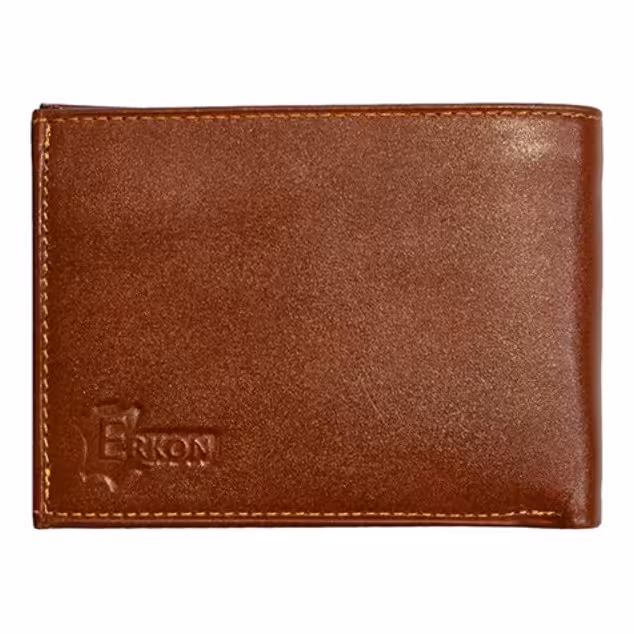 خرید عمده کیف پول مردانه چرم طبیعی مدل ارکون پک 10 تایی