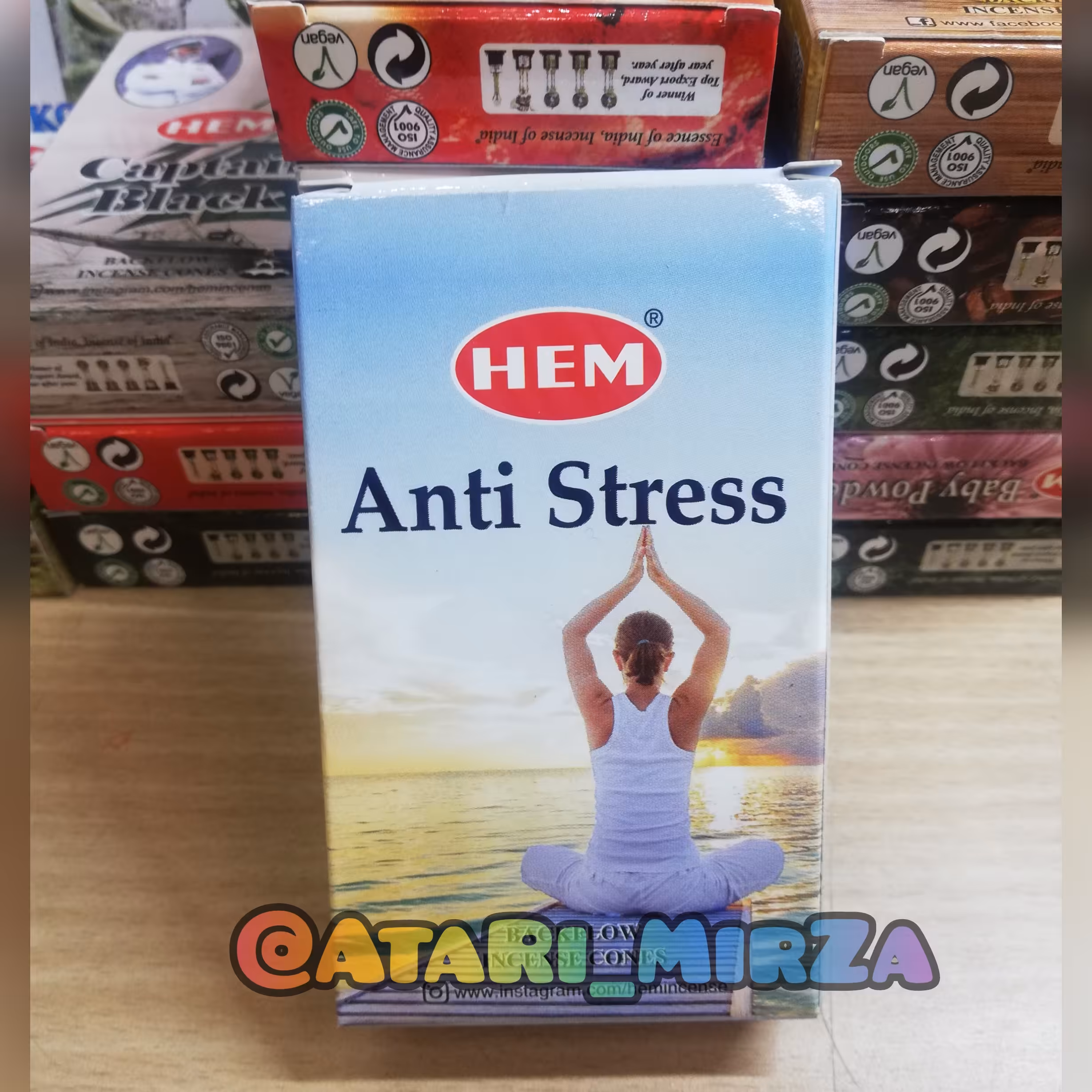 عود آبشاری هم رایحه ضد استرس  بسته 10 عددی. آنتی استرس  Anti Stress 