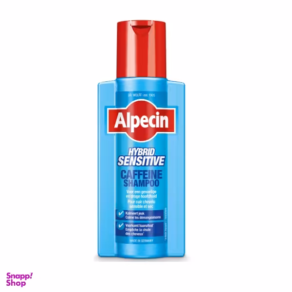 شامپو تقویت کننده مو آلپسین مدل Hybrid Caffeine حجم 250 میلی لیتر