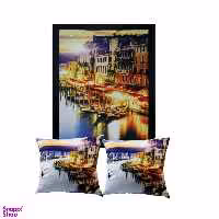 کوسن رنس مدل S9-41032 به همراه تابلو چند رنگ