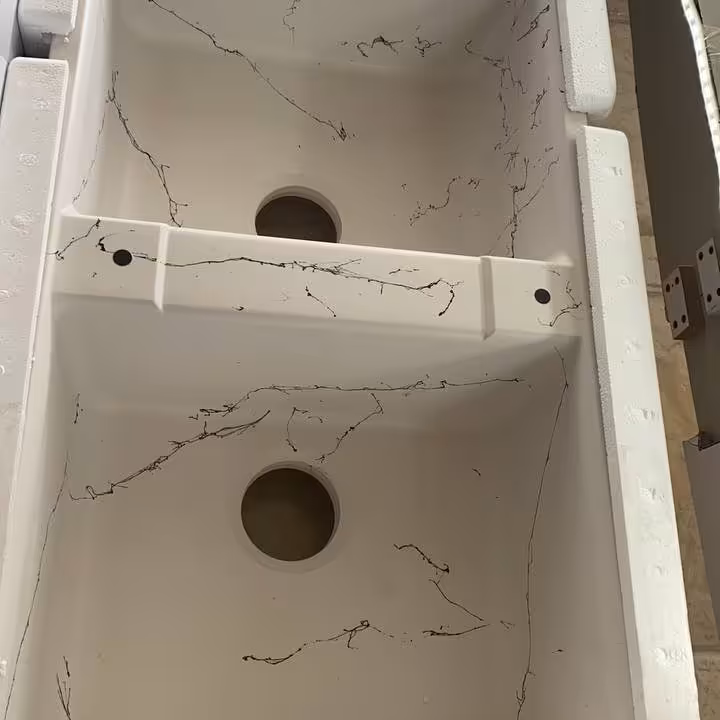 سینک گرانیتی سفیدرگه
همواد ترکیه وارداتی 
3سال ضمانت بی قید و شرط تعویض
کیفیت رزین و مواد گریدAپلاس
ابگریزی بسیار بالا
ا