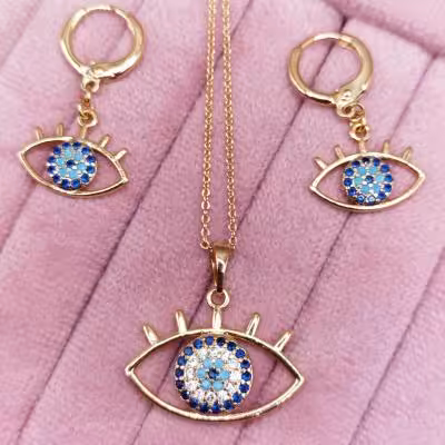 نیم ست طرح چشم زخم ژوپینگ