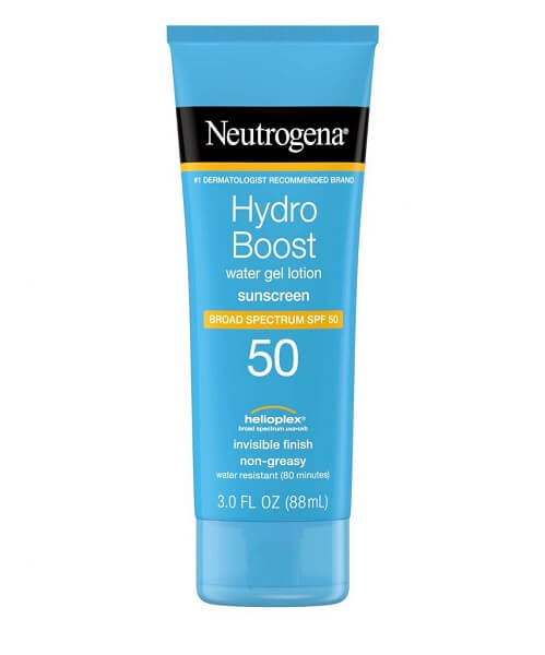 ضد آفتاب بی رنگ واتر ژل هیدروبوست SPF50 نوتروژینا