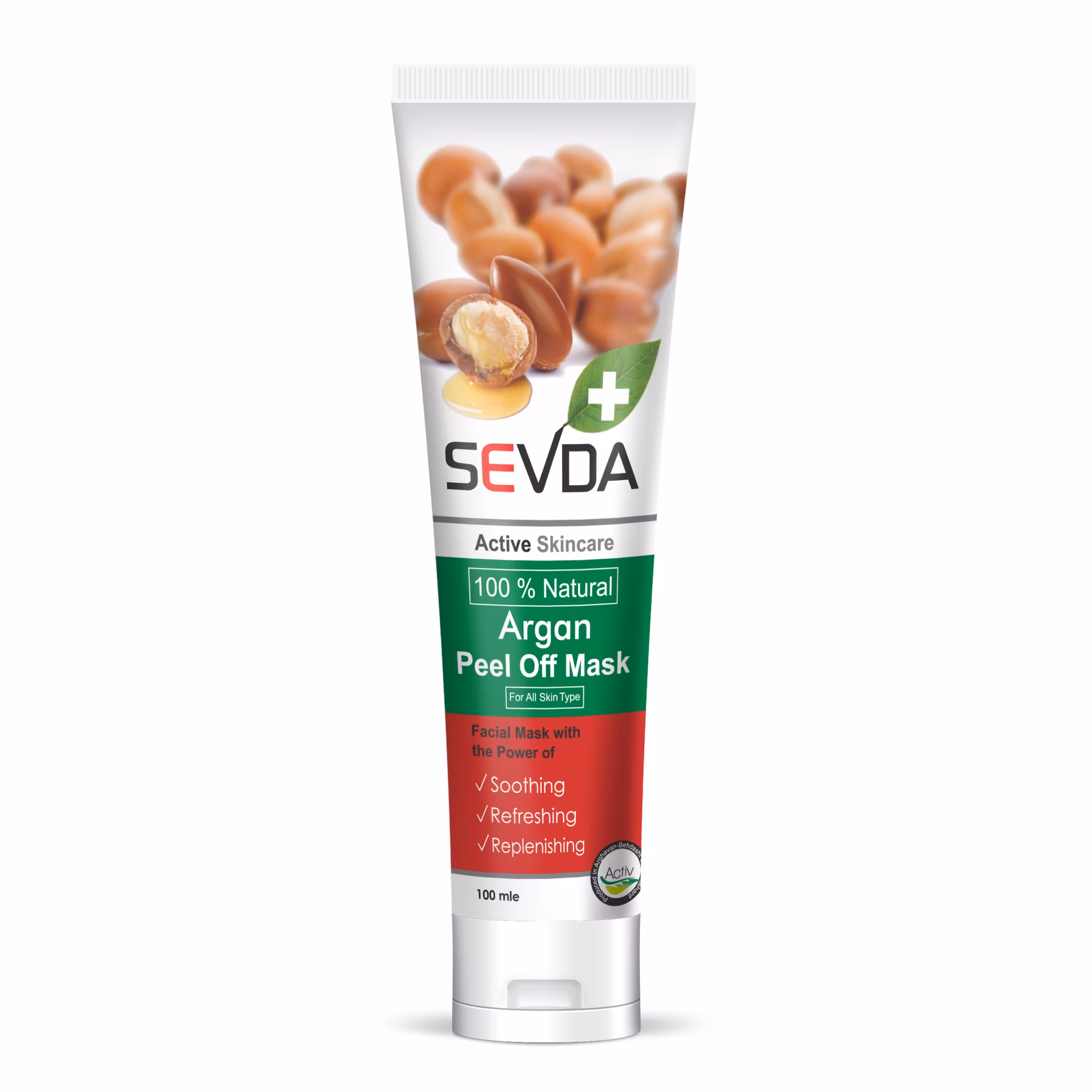 ماسک پاکسازی و جوانسازی پوست صورت سودا حاوی عصاره آرگان حجم 100ml