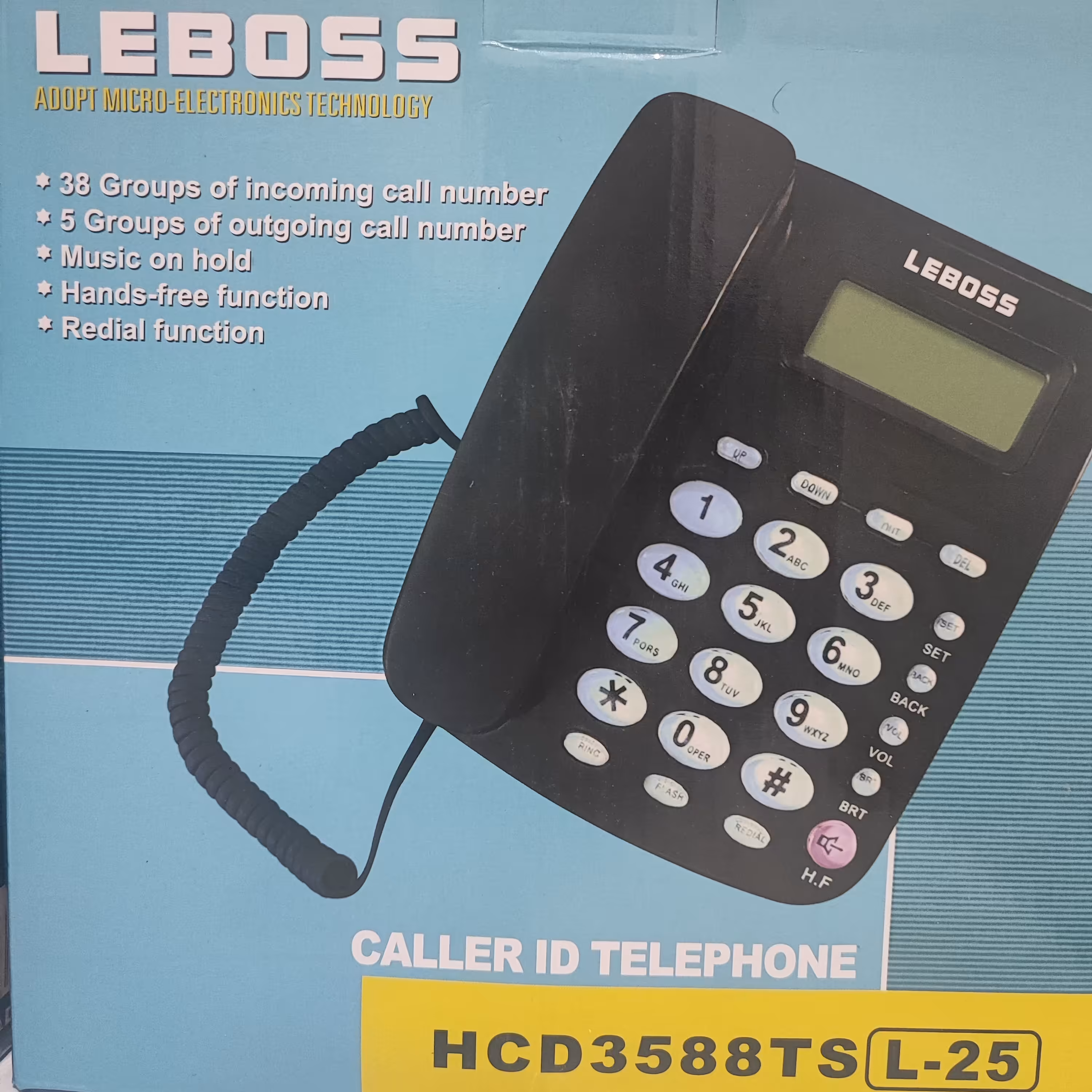 گوشی تلفن رومیزی شماره گیر دار