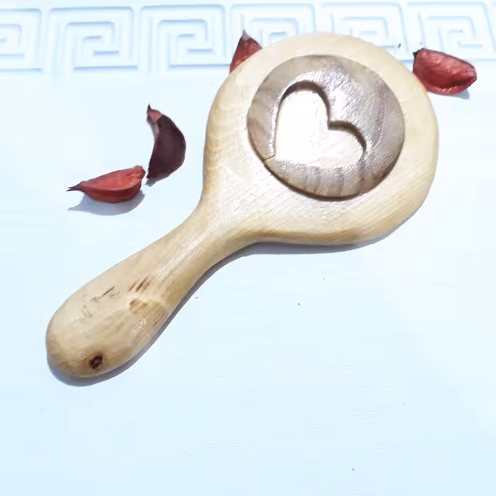 آینه چوبی آینه چوب طبیعی چوب روسی 5دستساز چوبکده بید سفید