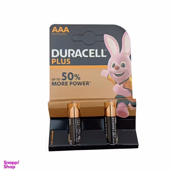 باتری نیم قلمی دوراسل مدل LR03/MN2400 بسته دو عددی