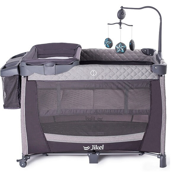 تخت و پارک جیکل jikel مدل Charcoal (هاب)