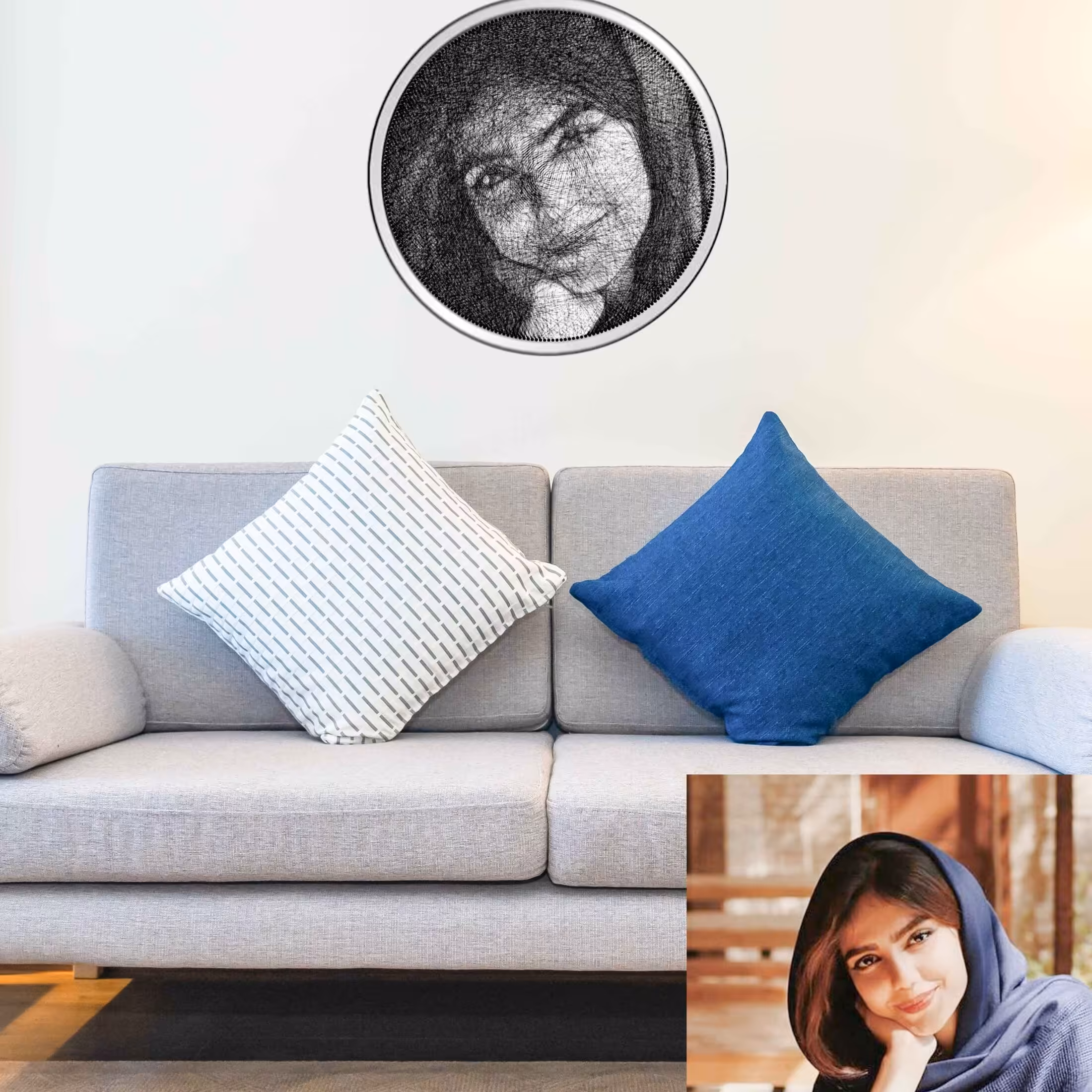 تابلو میخ و نخ