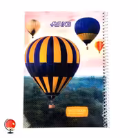 دفتر زبان سیمی دو خط 50 برگ طرح بالون آونگ