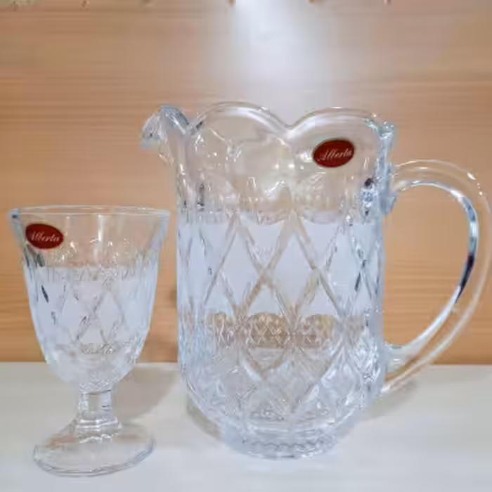 پارچ و گیلاس انجلیکا ( 1 پارچ 6 گیلاس )